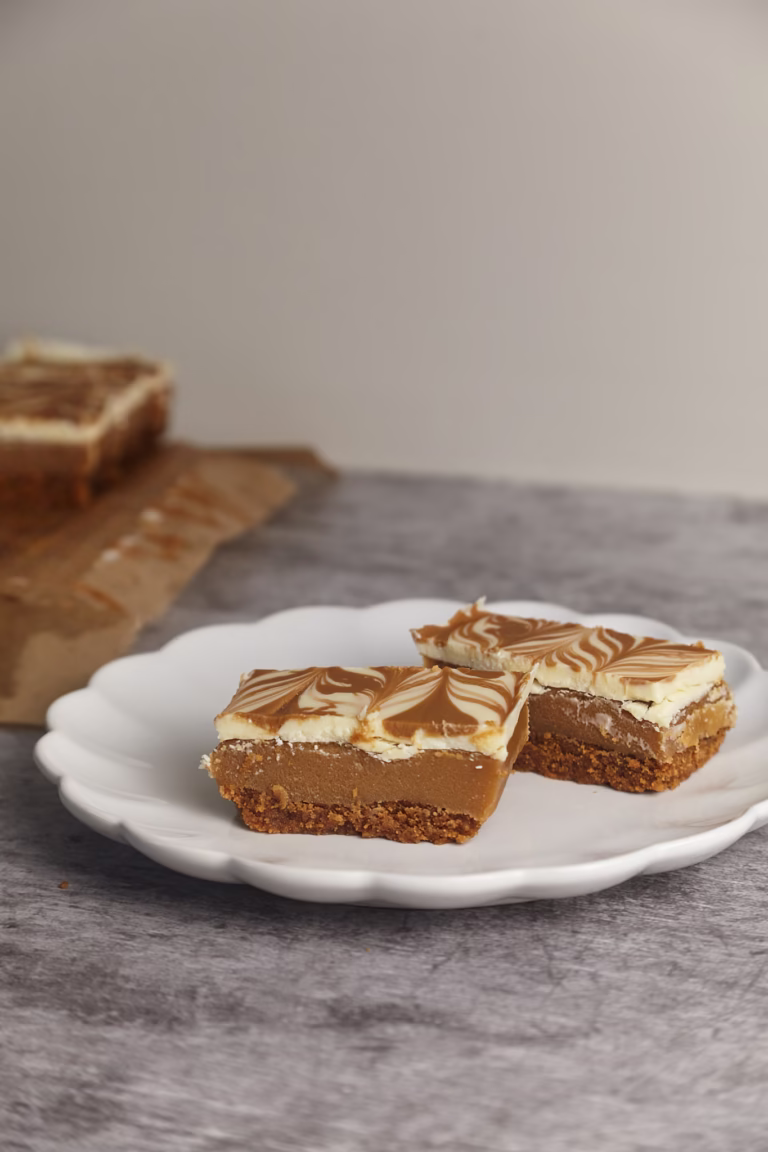 No-Bake Biscoff Millionaire’s Slice