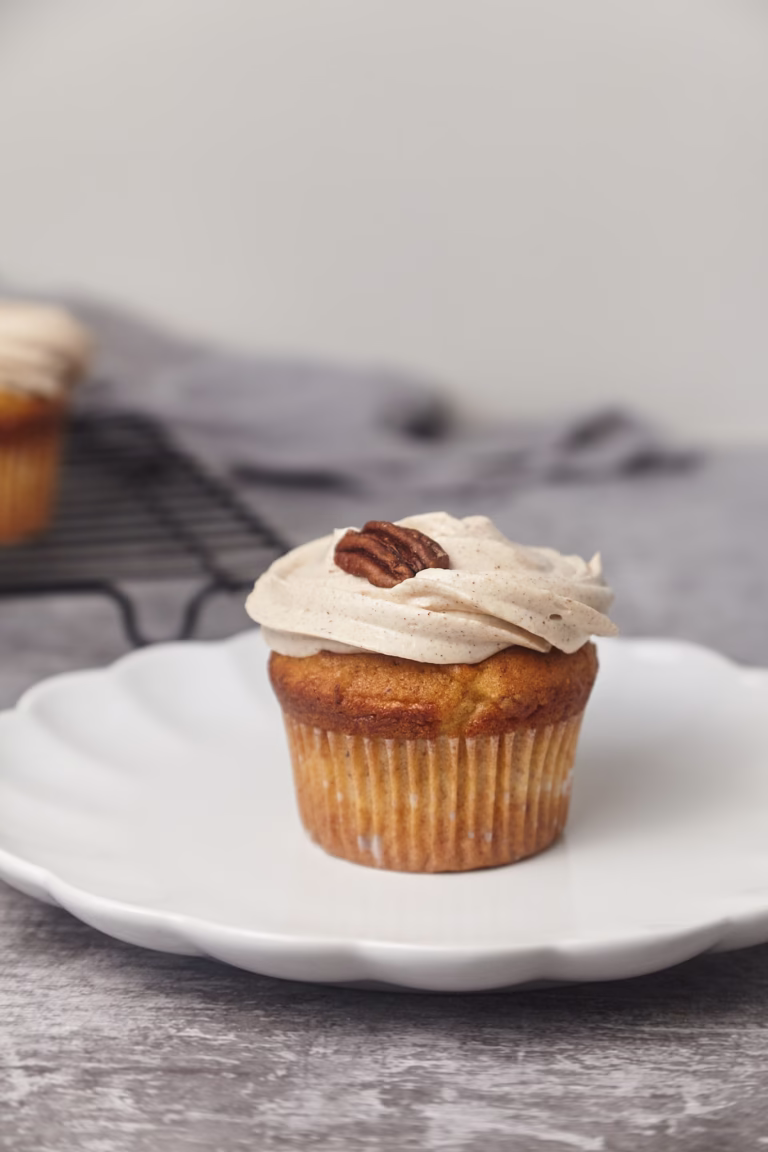 Apple and Pecan Cupcakes with Cinnamon Cream Cheese Icing