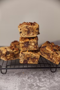Walnut and Dark Chocolate Blondies